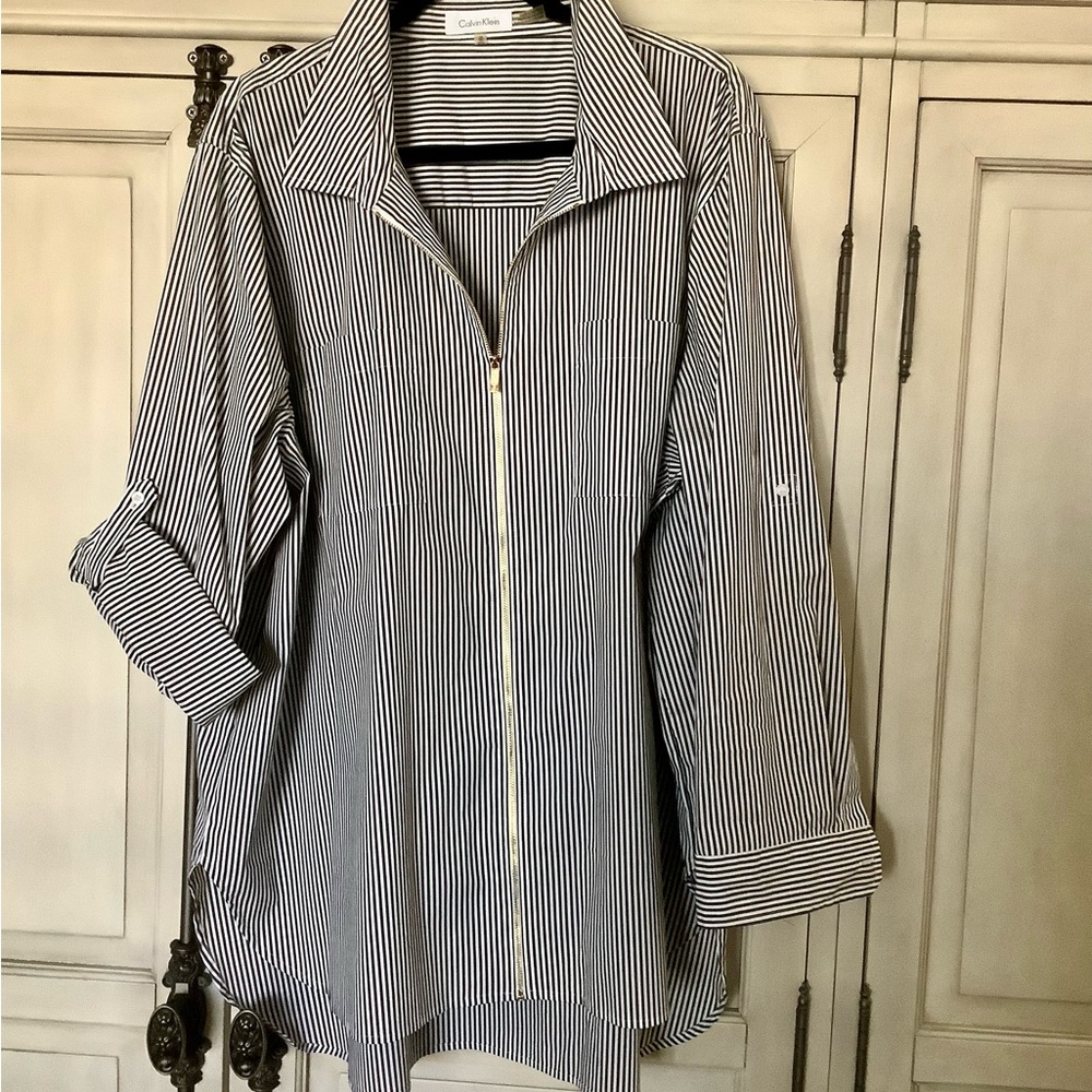 Calvin Klein Zip Front Tunic SIZE 3X